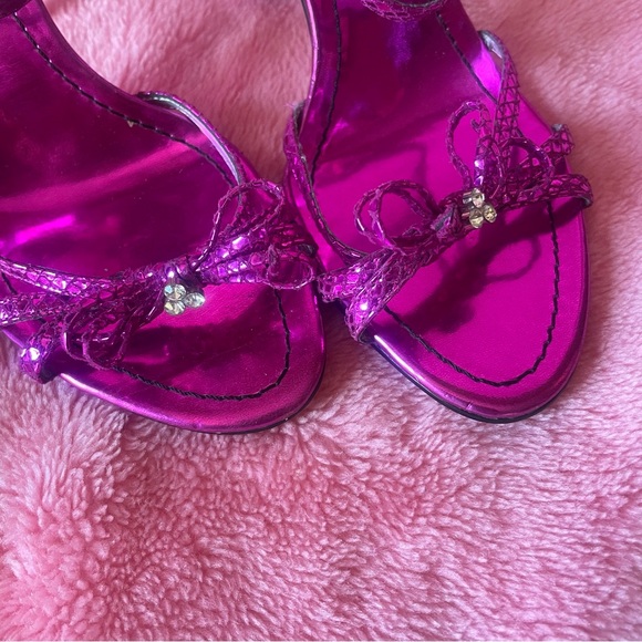 NWOT Guess by Marciano Pink Bow Stiletto Heels - Picture 6 of 9